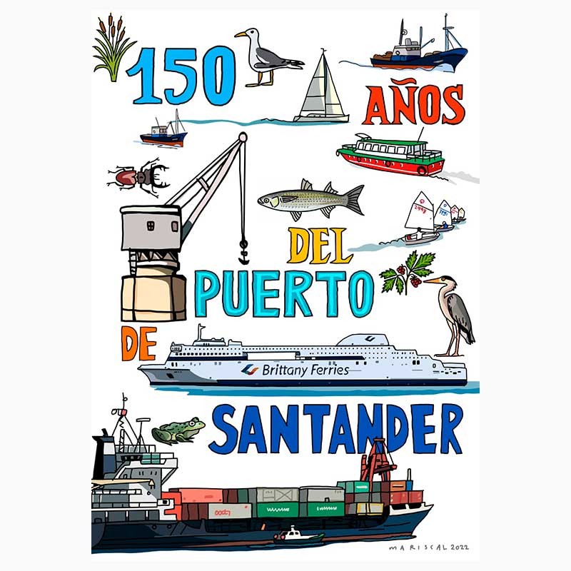 Mariscal presenta 150 años del Puerto de Santander